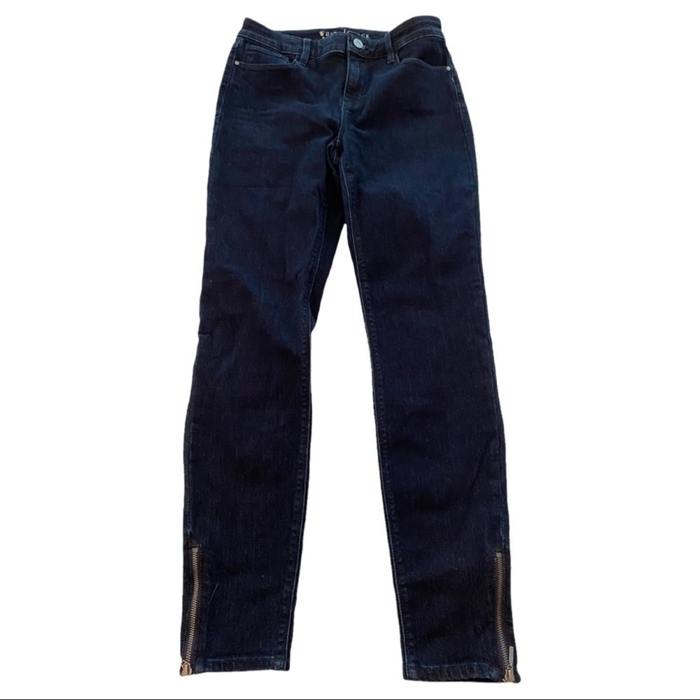 White House Black Market Skinny Ankle Zip Jeans